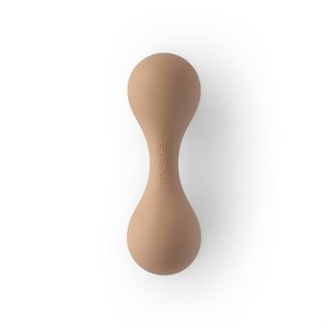 Mushie Silicone Baby Rattle Toy - Natural